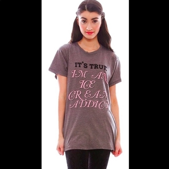 Wildfox gray “ice cream addict” tee - Picture 6 of 6